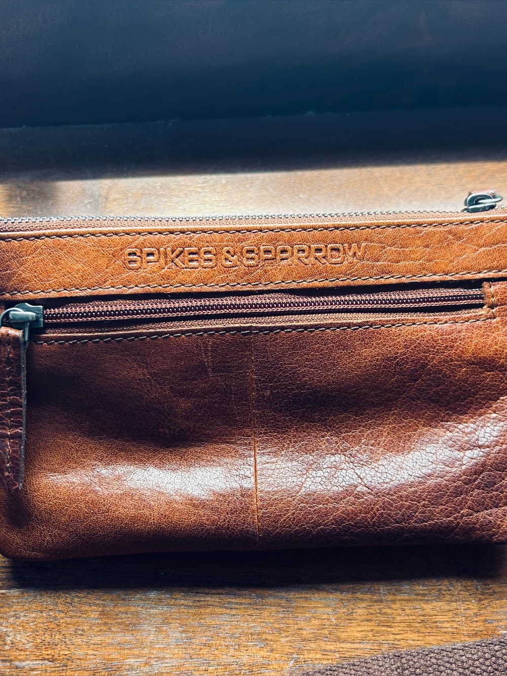 Spikes & Sparrow Brown Leather Waist Bag - Classic Bumbag Pouch